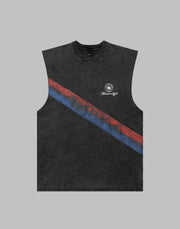 UK Line Design Vintage Tanktop - Black
