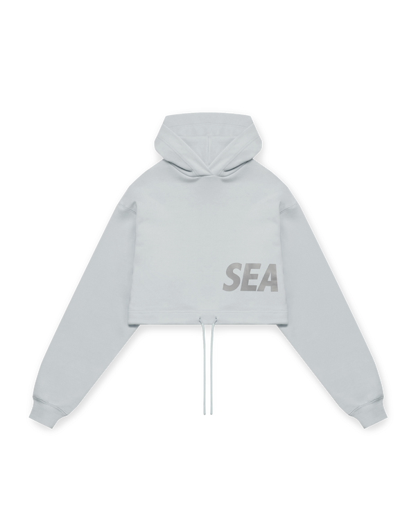 LÝFT × WIND AND SEA Wide Cropped Hoodie - L.Blue