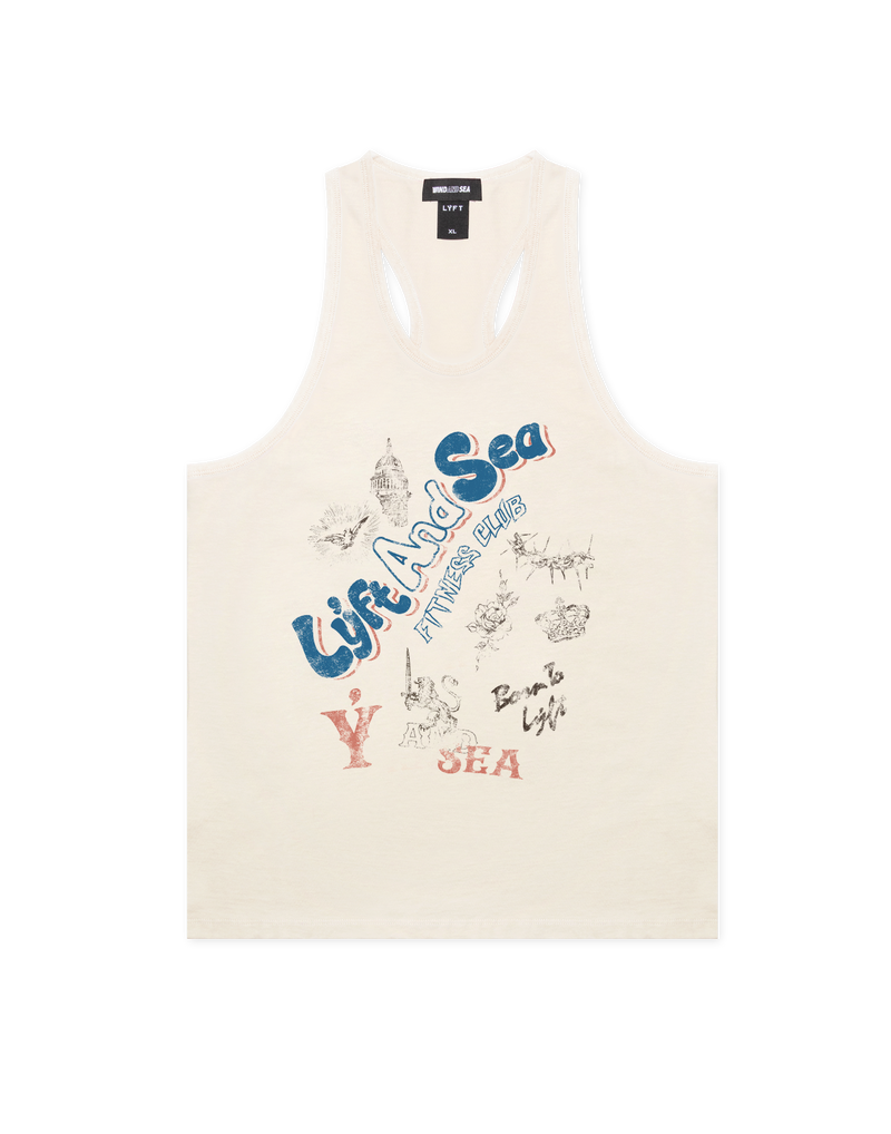 LÝFT × WIND AND SEA Graphic Tank Top - Ivory LÝFT × WIND AND SEA Graphic Tank Top - Ivory