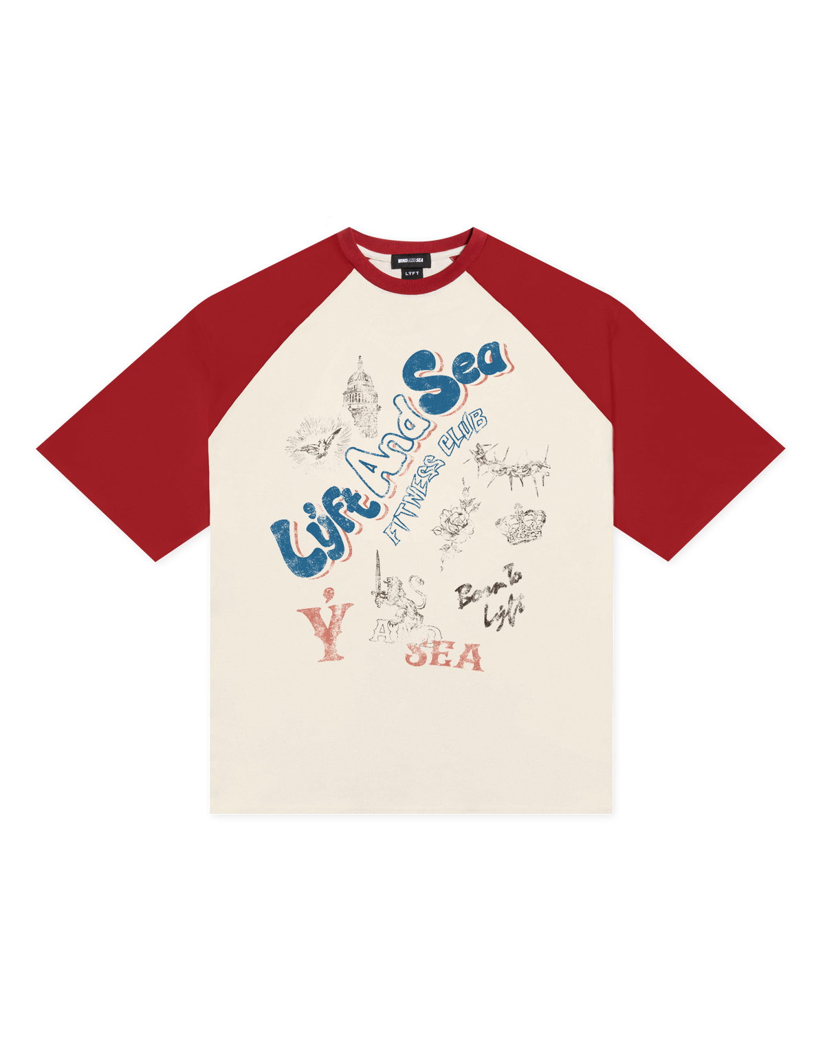 LÝFT × WIND AND SEAGRAPHIC TANKTOP - RED LÝFT × WIND AND SEA
