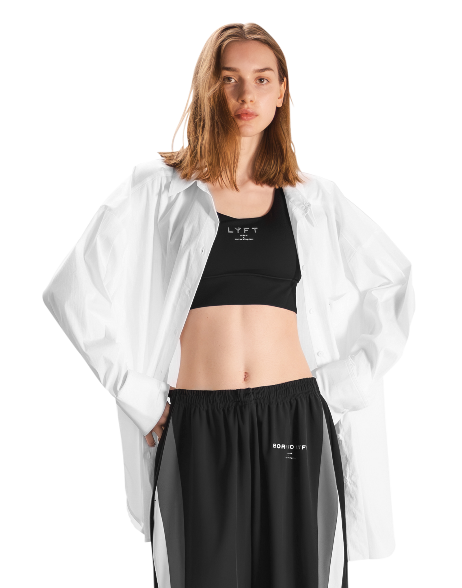 Side Slit Oversize Shirt - White – LÝFT