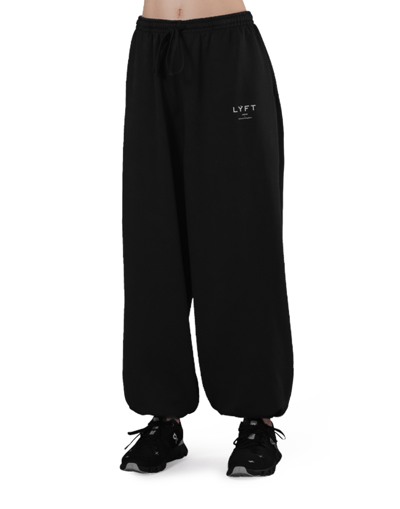 LÝFT Light Weight Wide Sweat Pants - Black LÝFT Light Weight Wide Sweat Pants - Black