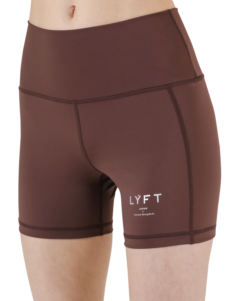 LÝFT Standard Short Leggings - Brown