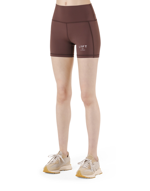 LÝFT Standard Short Leggings - Brown