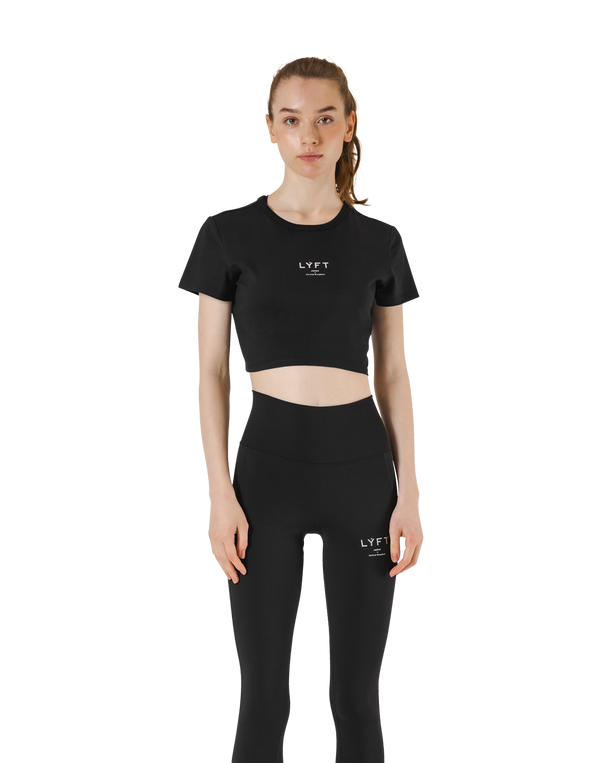 Standard Cropped T-Shirt - Black