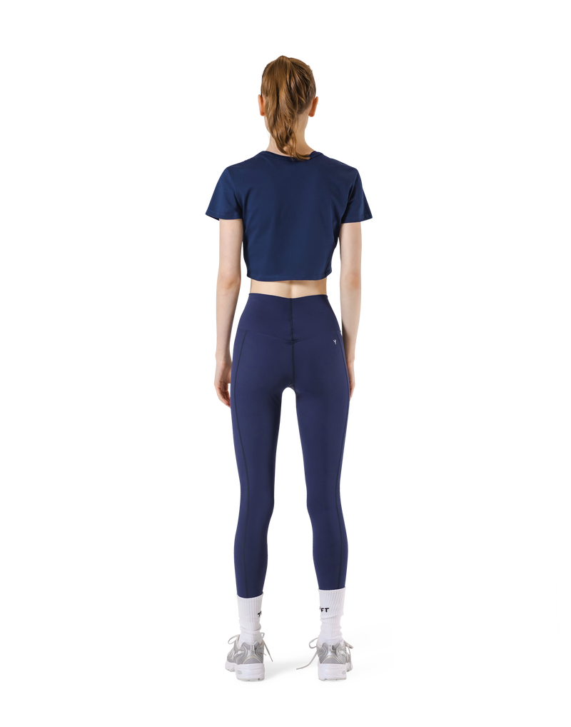 Standard Cropped T-Shirt - Navy