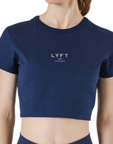 Standard Cropped T-Shirt - Navy