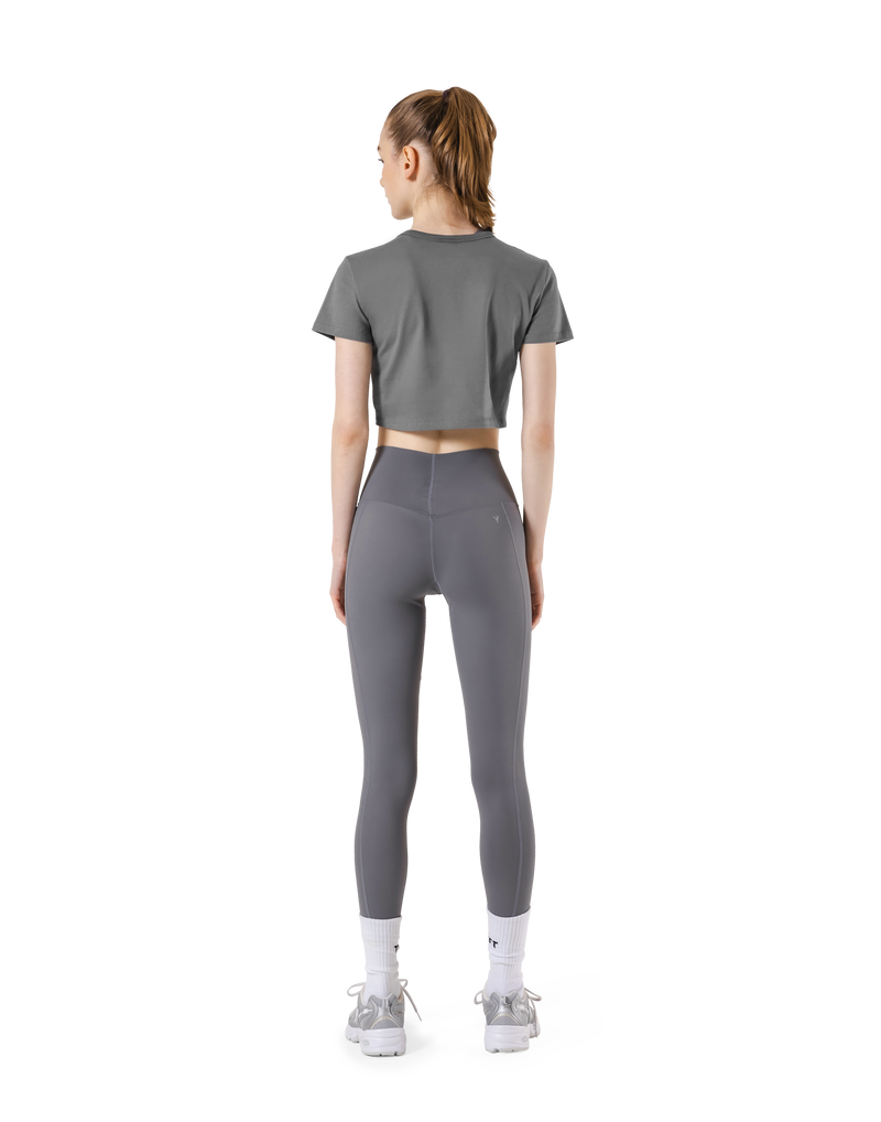 Standard Cropped T-Shirt - D.Grey