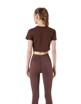 Standard Cropped T-Shirt - Brown