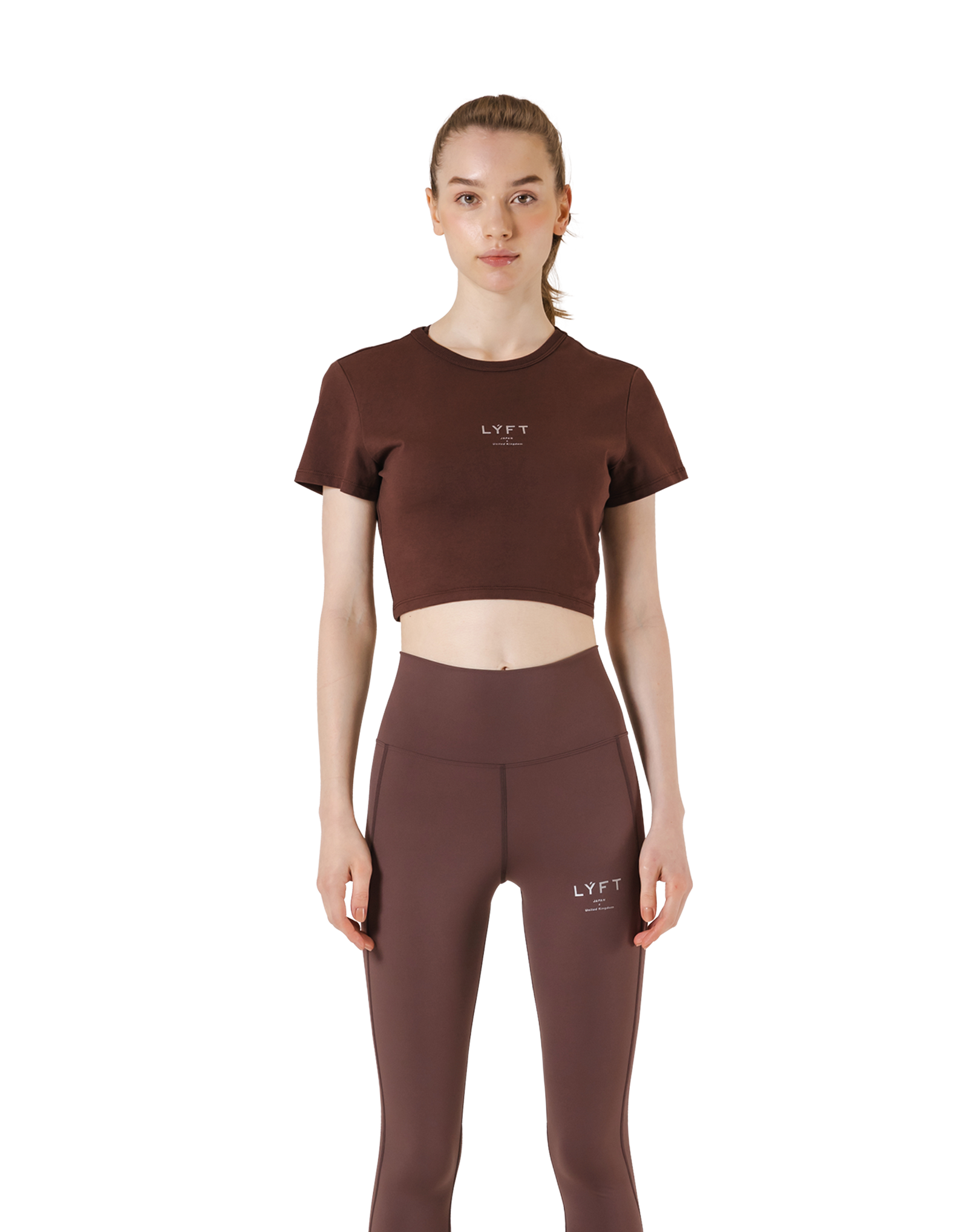 Standard Cropped T-Shirt - Brown – LÝFT