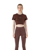 Standard Cropped T-Shirt - Brown