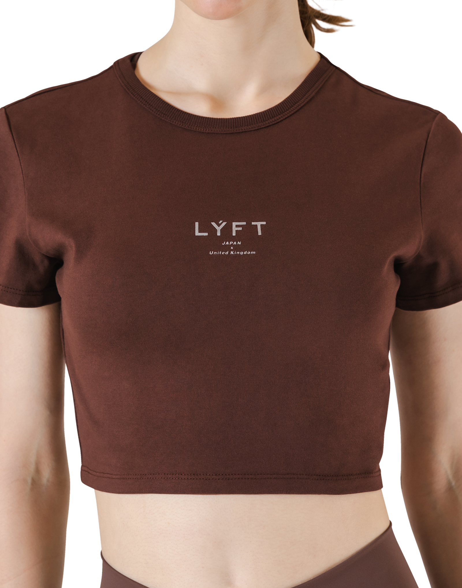 LYFT セットアップ ブラウン Standard Cropped T-Shirt - Brown – LÝFT