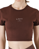 Standard Cropped T-Shirt - Brown