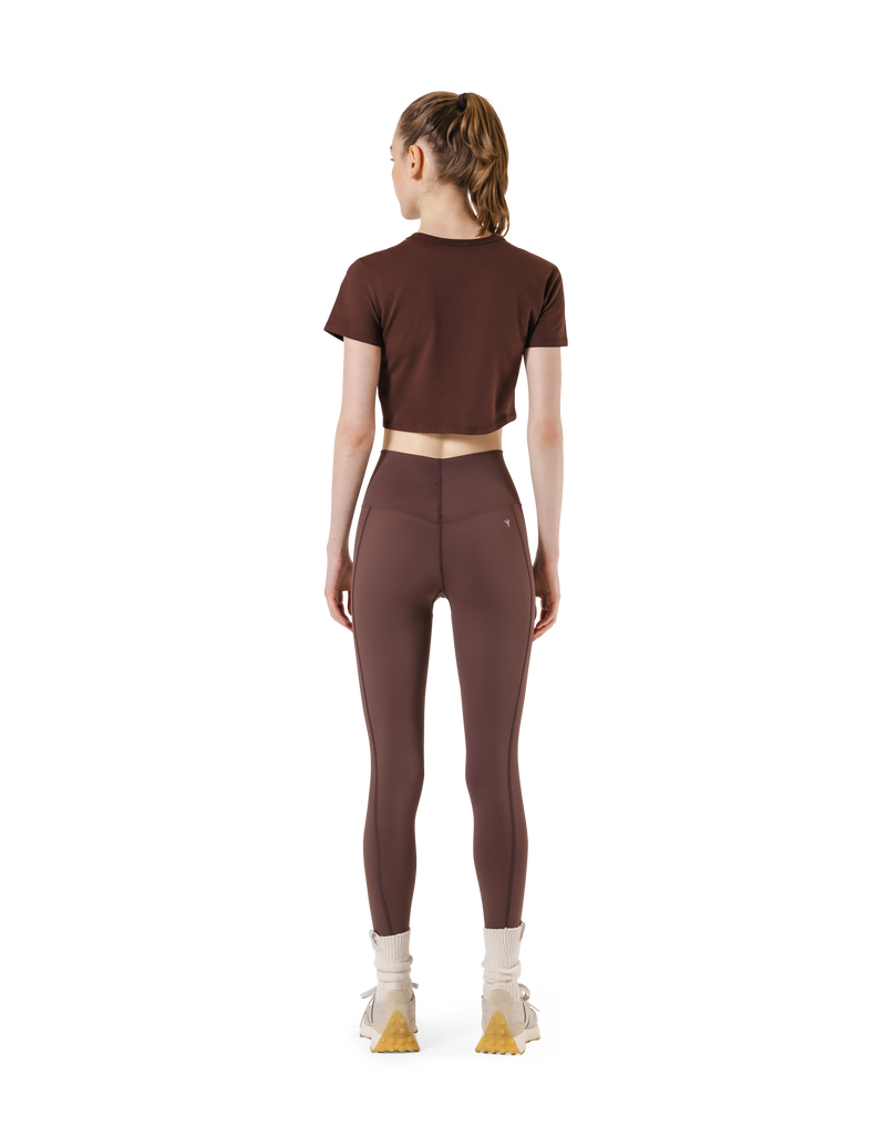 Standard Cropped T-Shirt - Brown