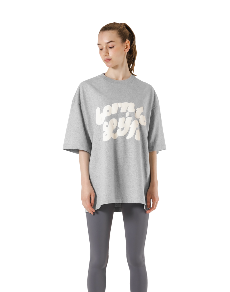 Old Born To LÝFT Big T-Shirt - Grey