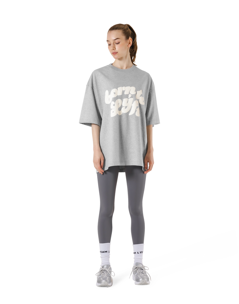 Old Born To LÝFT Big T-Shirt - Grey