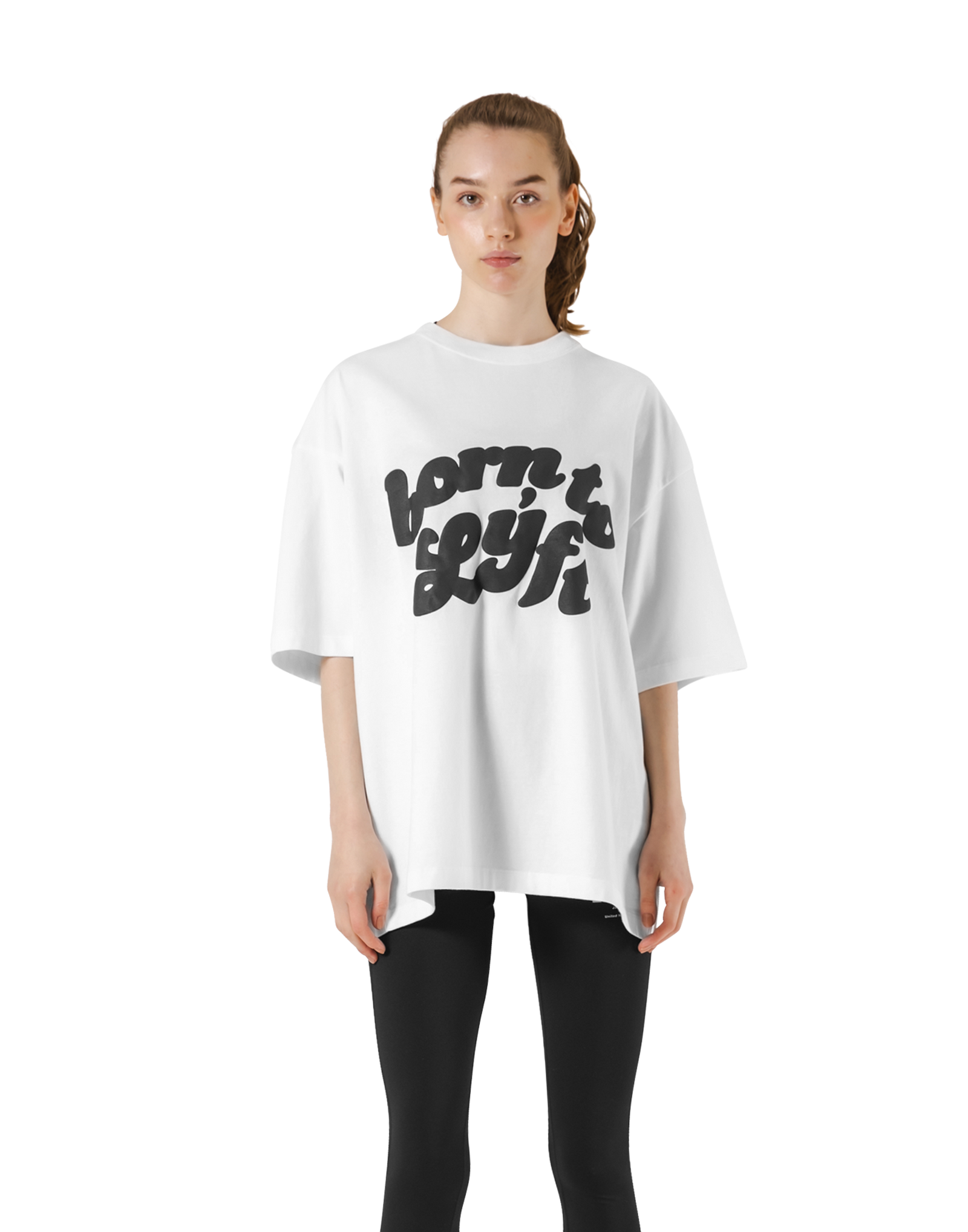 Old Born To LÝFT Big T-Shirt - White