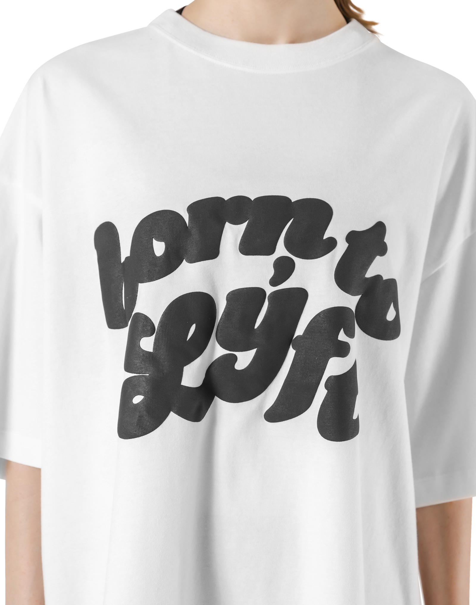 Old Born To LÝFT Big T-Shirt - White