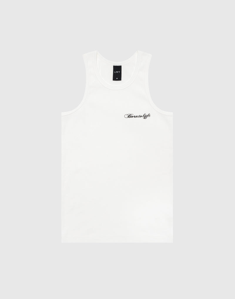 LYFT ORIGINALRIBBEDTANKTOP ホワイトブラックXLセット Original Ribbed Tanktop - White – LÝFT