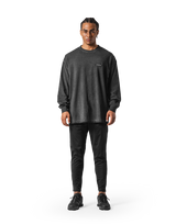Extend Cotton Long Sleeve T-Shirt - Black