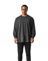 Extend Cotton Long Sleeve T-Shirt - Black