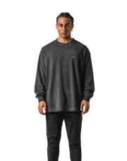 Extend Cotton Long Sleeve T-Shirt - Black
