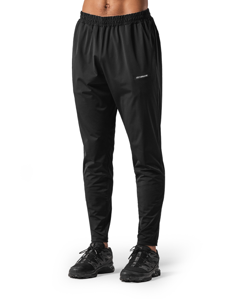 Wappen Stretch Slim Straight Pants - Black