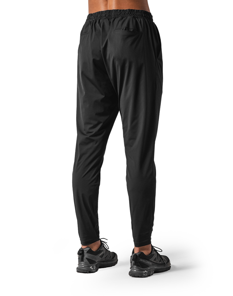Wappen Stretch Slim Straight Pants - Black