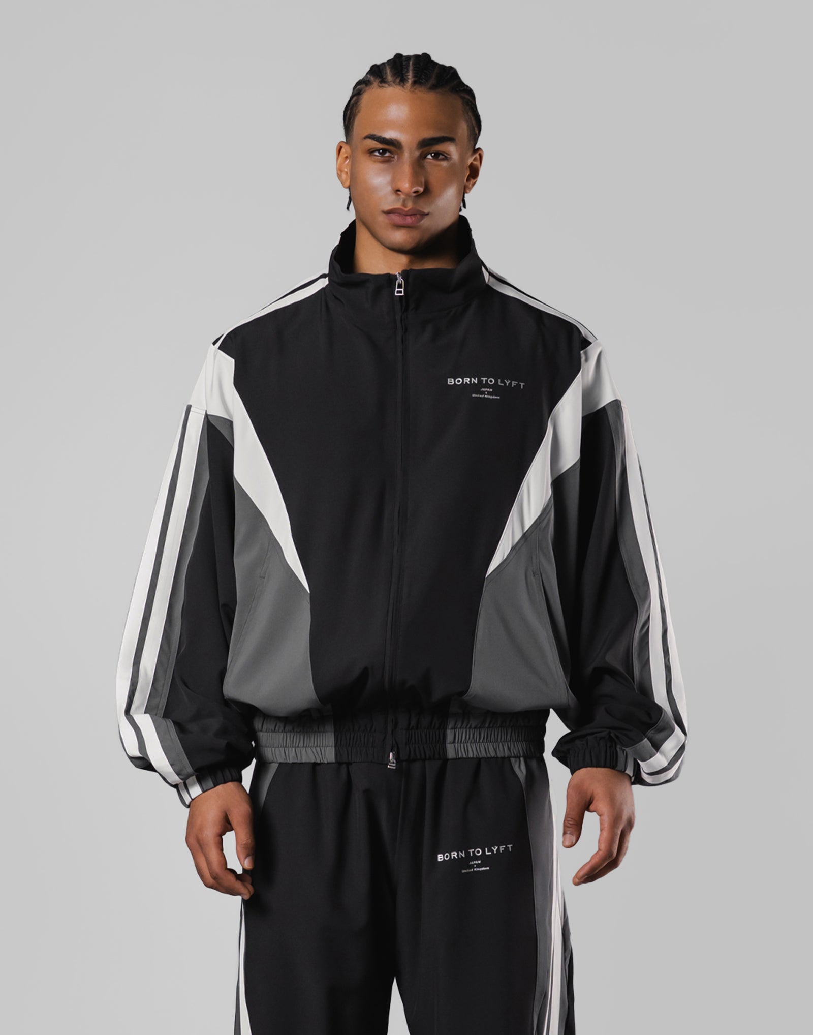 2Line Oversize Track Jacket - Black – LÝFT