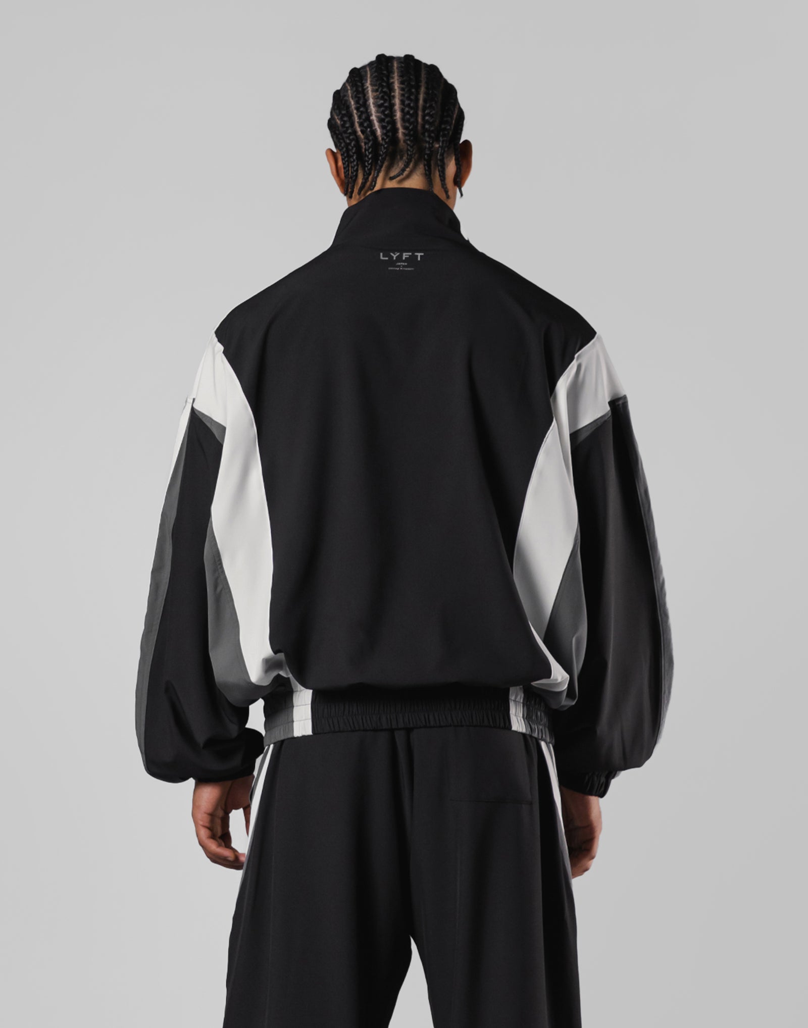 LYFT ブラック フルジッパージャケット 2Line Oversize Track Jacket - Black – LÝFT