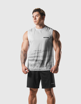 Faded Graphic Tank Top - White
