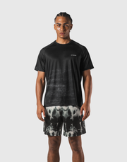 Faded Graphic Slim Fit T-Shirt - Black