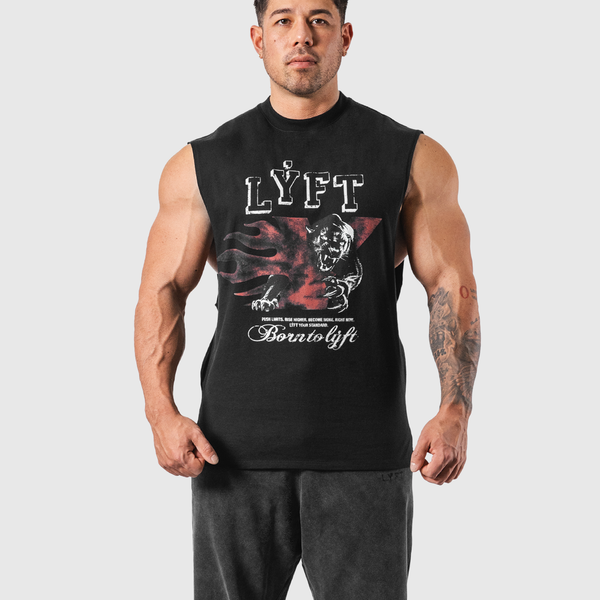 Panther Ý Graphic Vintage Tanktop - Black – LÝFT