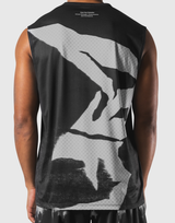 Faded Graphic Tank Top - Black