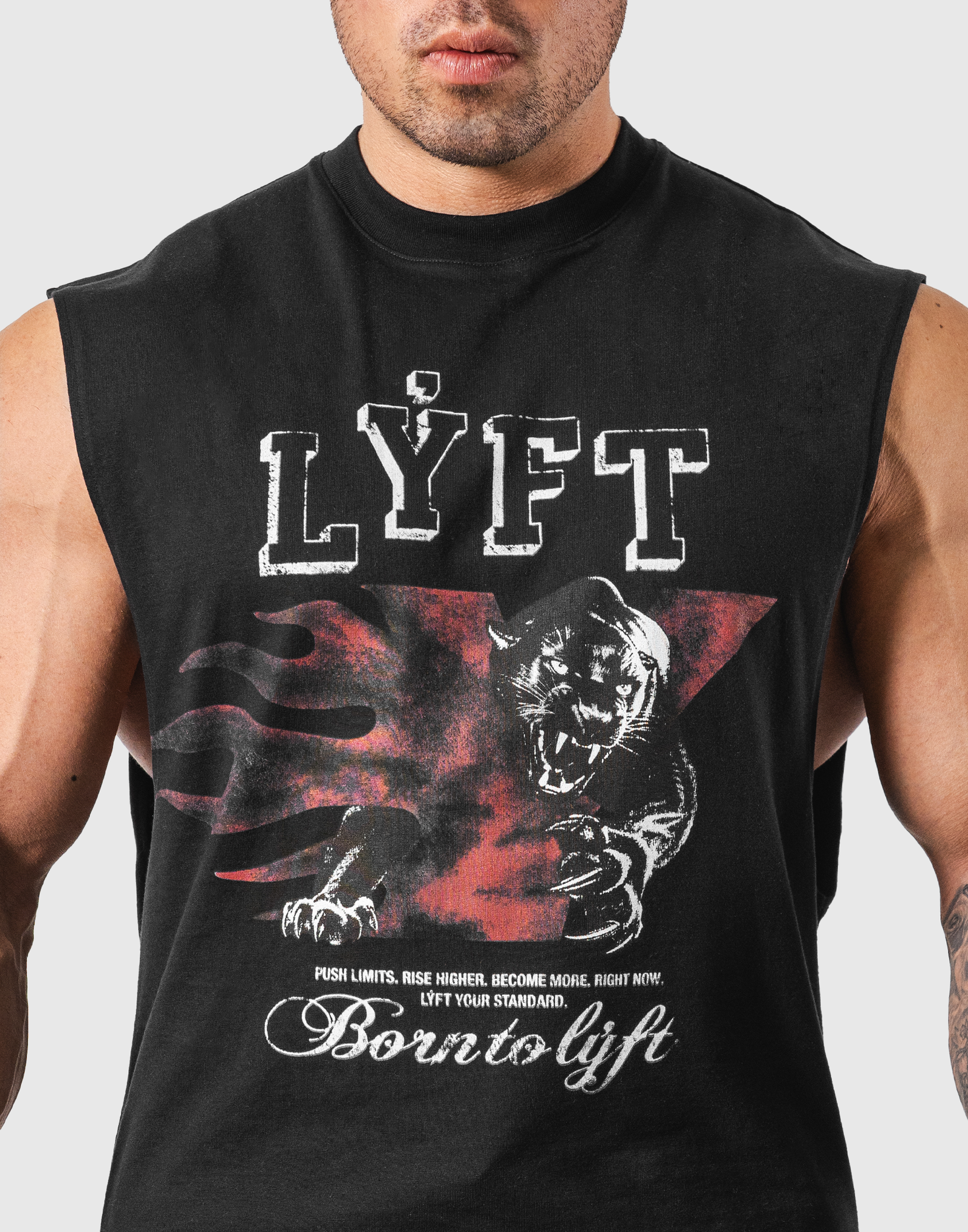 Panther Ý Graphic Vintage Tanktop - Black – LÝFT