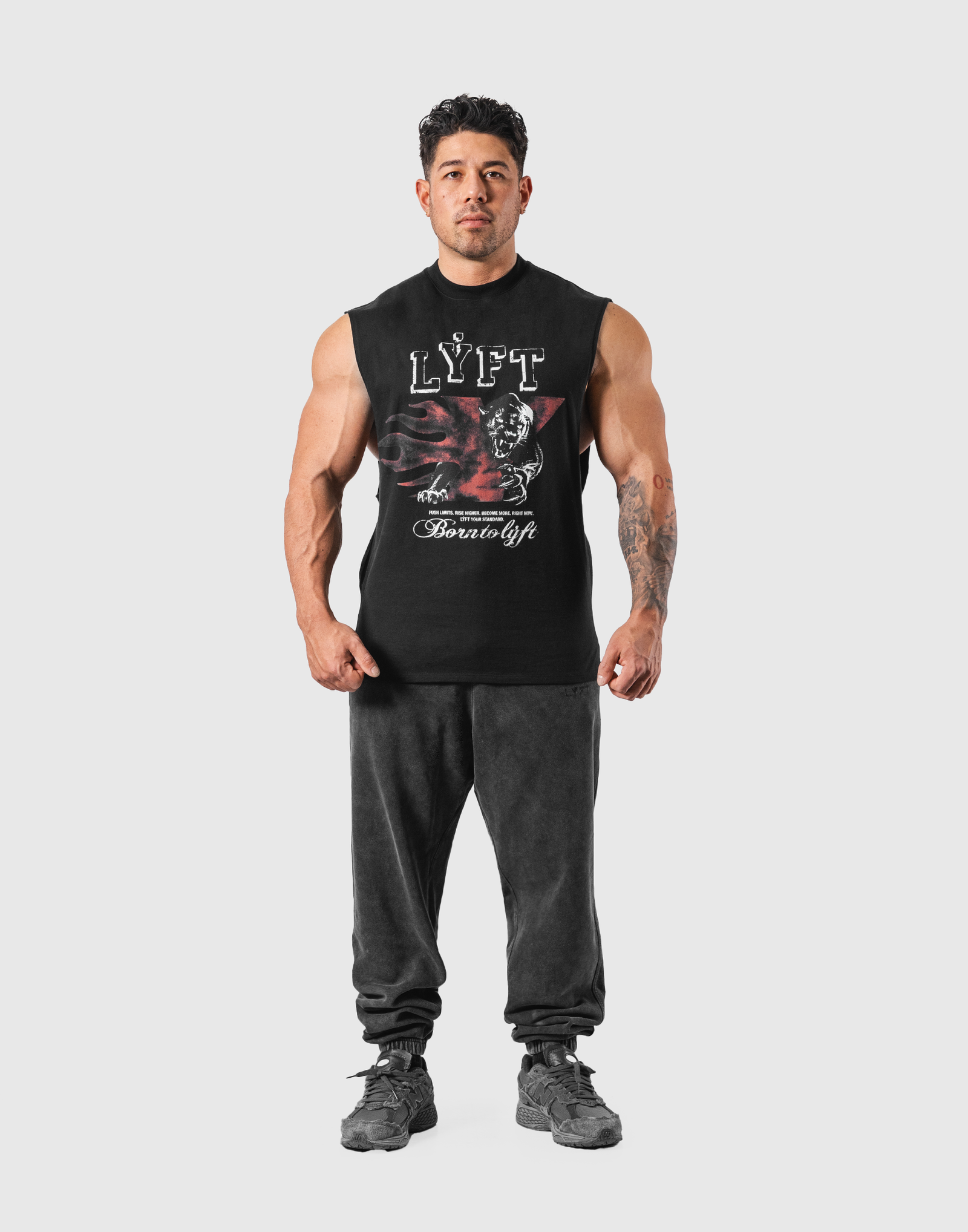 Panther Ý Graphic Vintage Tanktop - Black – LÝFT