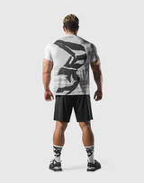 Faded Graphic Slim Fit T-Shirt - White