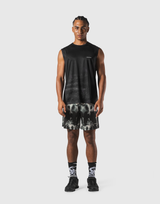 Faded Graphic Tank Top - Black