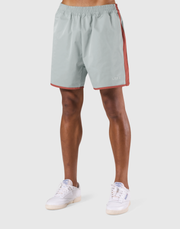 Side Pattern Wide Shorts - L.Blue