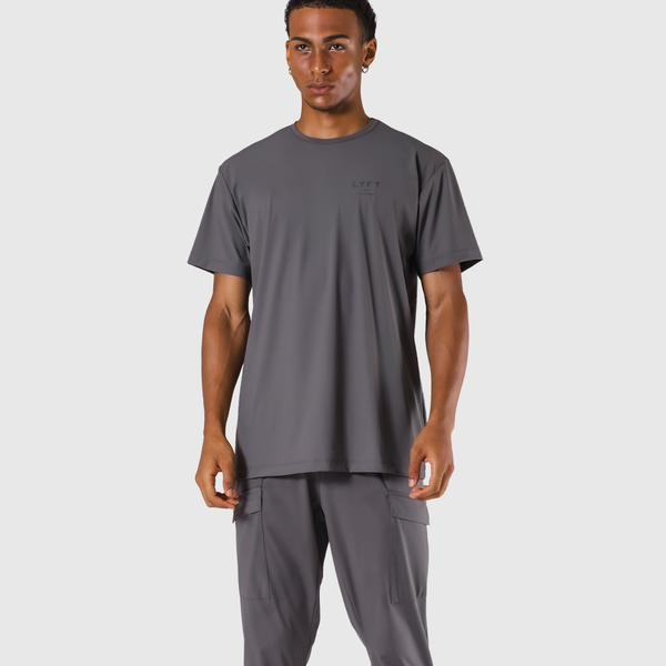 Stretch Nylon Standard T-Shirt - D.Grey – LÝFT