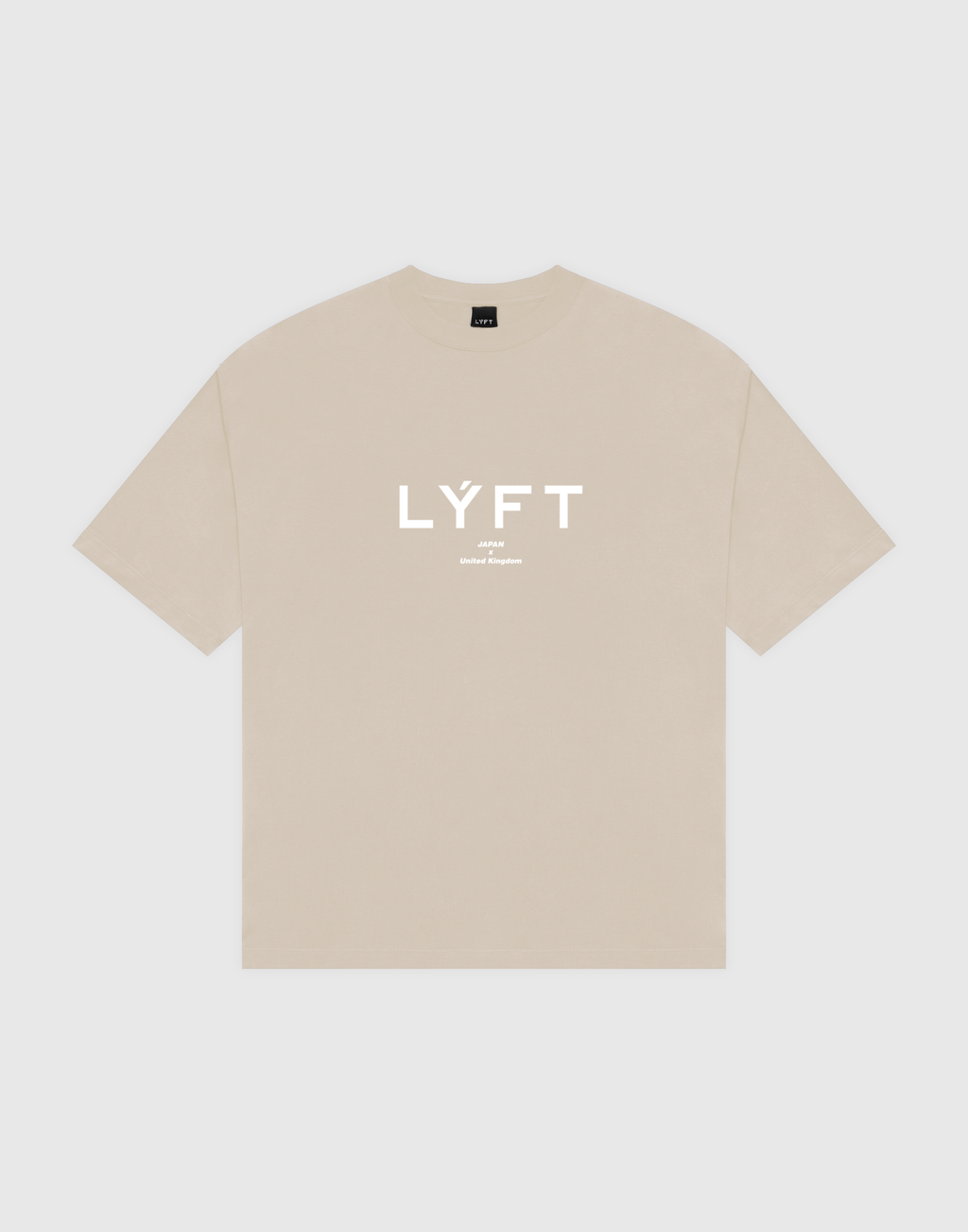 LÝFT Logo Big T-Shirt V.2 - Beige