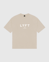 LÝFT Logo Big T-Shirt V.2 - Beige