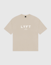 LÝFT Logo Big T-Shirt V.2 - Beige