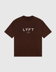 LÝFT Logo Big T-Shirt V.2 - Brown