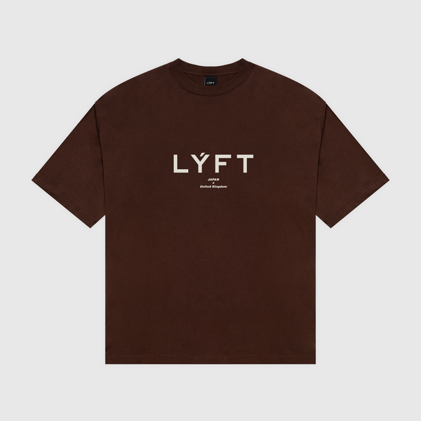 LÝFT Logo Big T-Shirt V.2 - Brown