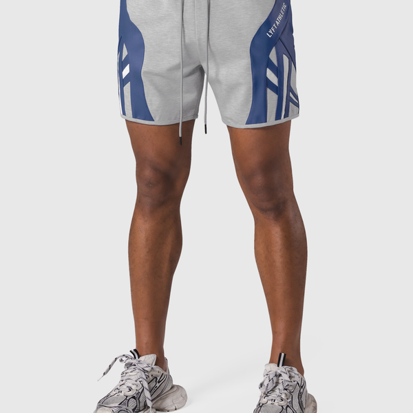 Multi Pattern Side Mesh Shorts - Blue – LÝFT