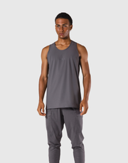 Back Mesh Stretch Standard Tanktop - D.Grey