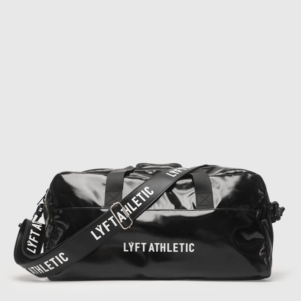 LÝFT 2Way Enamel Duffle Bag - Black