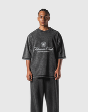 Vintage Emblem Extra Big T-Shirt - Black