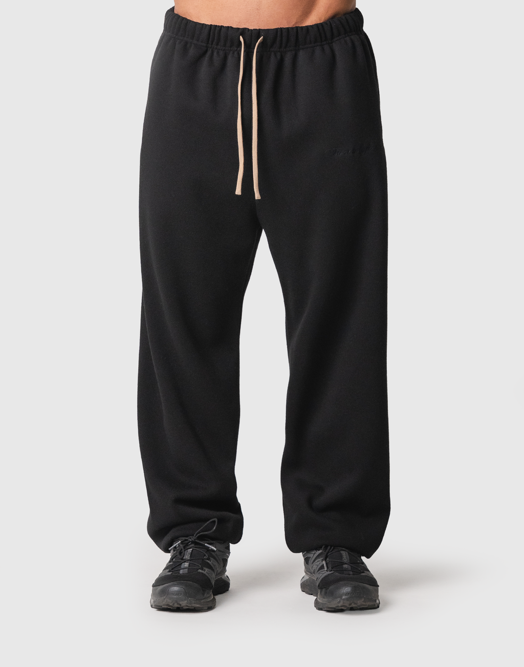 Wool Like Wide Long Pants - Black – LÝFT